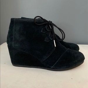 Tom’s Kala Black Suede Bootie